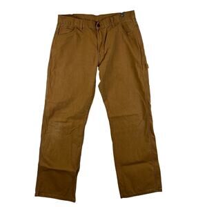 Dickies Pants Mens‎ 34x30 Carpenter Utility Workwear Brown Tan Painter